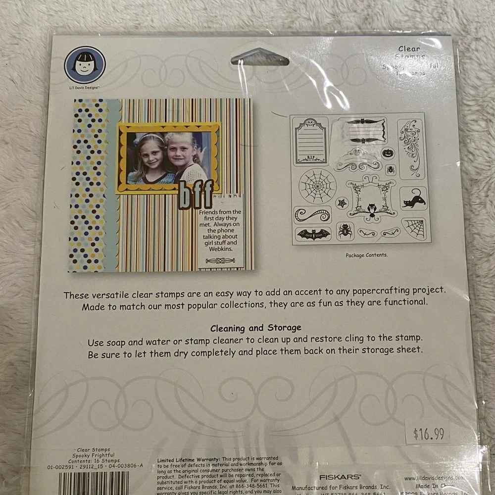 Clear spooky frightful  stamps